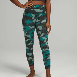 Lululemon Align Leggings–25" Heritage 365 Camo Tidewater Teal Multi